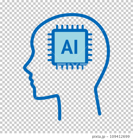 思考AI（人工智慧）的個人資料圖像插圖 109412699