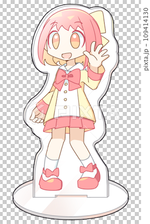 女の子キャラクターのアクリルスタンド 109414130