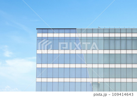 Closeup view of building with window glass 109414643