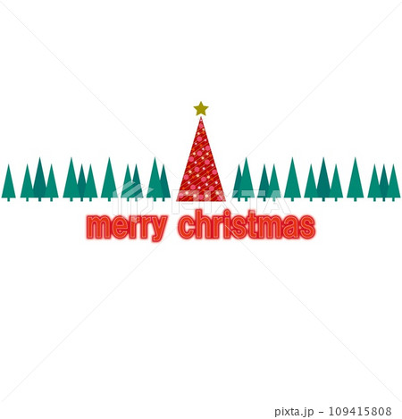 メリークリスマス　merry　christmas　クリスマスツリー 109415808