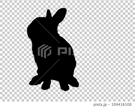smart rabbit silhouette 109416108