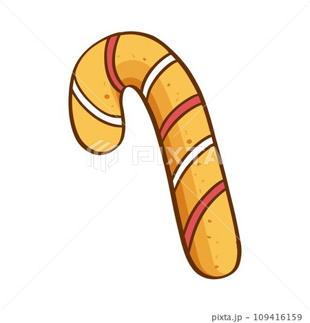 Gingerbread cookies Christmas lollipop. Vector illustration on a white background Gingerbread cookies Christmas lollipop. Vector illustration on a white background 109416159