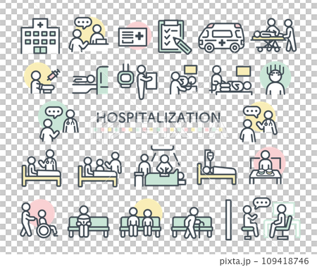 医療関連のアイコンイラスト 109418746