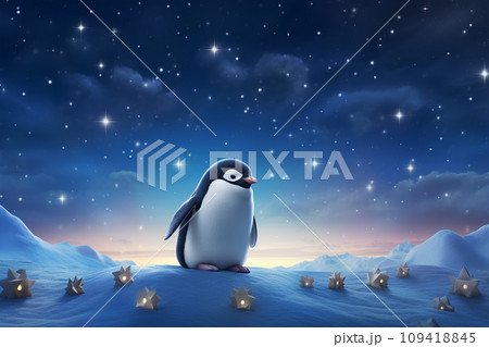 オーロラとペンギン-1 オーロラとペンギン-1 109418845