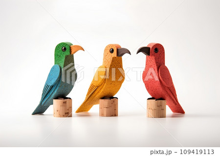 木工でできた鳥-1 109419113