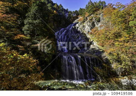 白山白川郷ホワイトロード姥ヶ滝の紅葉 白山白川郷ホワイトロード姥ヶ滝の紅葉 109419586