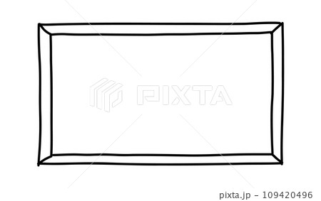 Doodle frames. Rectangle hand drawn borders. Squared ornament frame for sketchbook or bullet journal. Vector collection Doodle frames. Rectangle hand drawn borders. Squared ornament frame for sketchbook or bullet journal. Vector collection 109420496