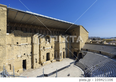 Roman Amphitheatre, Orange, UNESCO world heritage, Provence, France Roman Amphitheatre, Orange, UNESCO world heritage, Provence, France 109421106