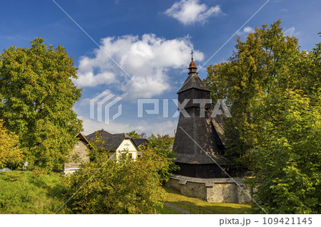 Roman catholic church of Saint-Francis of Assisi, UNESCO site, Hervartov near Bardejov, Slovakia 109421145
