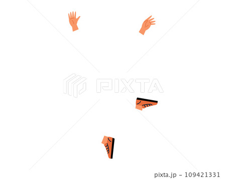 Body part vector illustration. Anatomical education equips individuals with essential knowledge for health literacy Elementary teaching introduces students to intricate world human anatomy 109421331