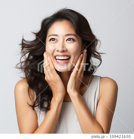 喜ぶ女性 AI生成 喜ぶ女性 AI生成 109421630