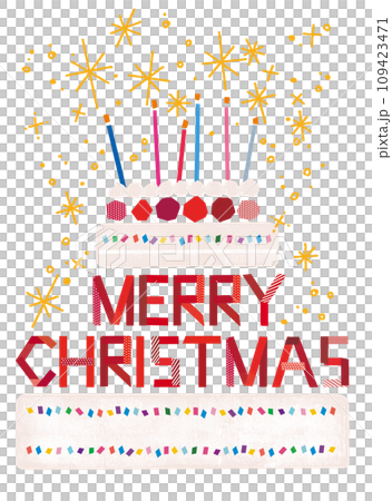 メリークリスマスred_ケーキ型 メリークリスマスred_ケーキ型 109423471