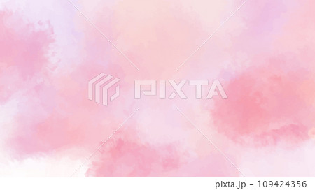 Abstract pink watercolor background.Hand painted watercolor. vector Abstract pink watercolor background.Hand painted watercolor. vector 109424356