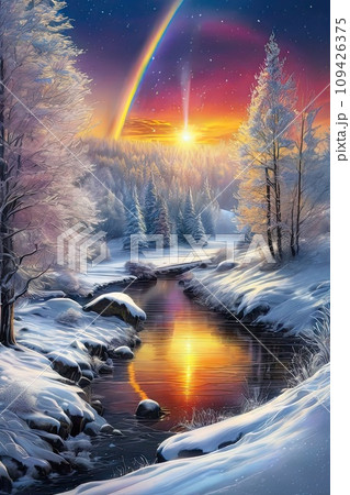 panorama of beautiful countryside, landscape 109426375
