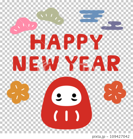 新年達摩賀年片裝飾配件 新年達摩賀年片裝飾配件 109427042