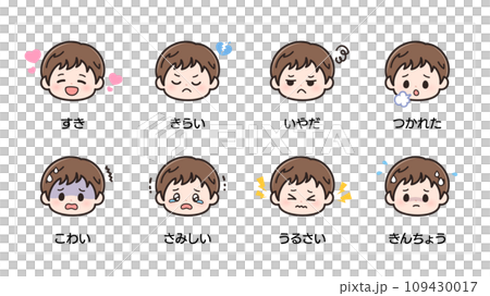 Visual support_emotion/expression picture cards_boy 2 109430017