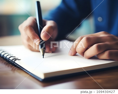 Handwriting Scene on Notebook Placed on the...のイラスト素材 [109430427] - PIXTA