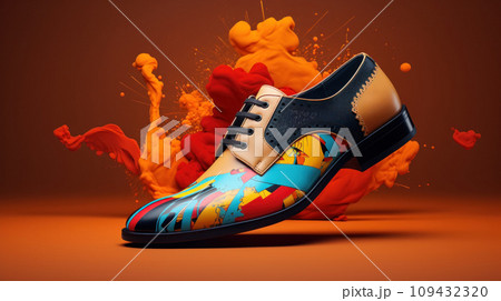Commercial Cover Design of shoes 109432320