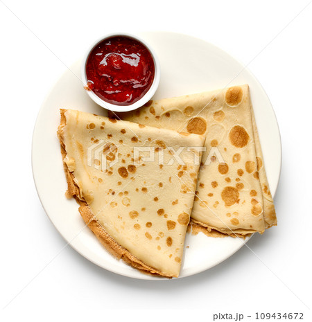 plate of crepes plate of crepes 109434672