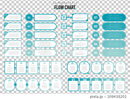 流程圖集範本流程業務步驟資訊圖表簡單 109438201