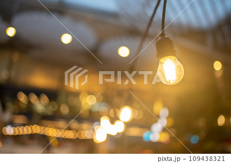 Lights bulb decoration Event Festival outdoor 109438321