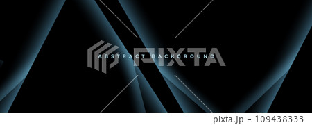 Dark modern wide background with abstract neon geometric shapes Dark modern wide background with abstract neon geometric shapes 109438333