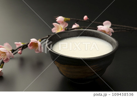 甘酒　ピンクの花 109438536