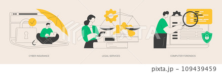 IT security abstract concept vector illustrations. 109439459