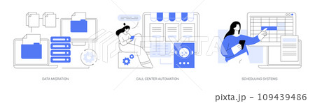 Automation software isolated cartoon vector illustrations se 109439486