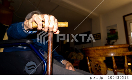 elderly woman in wheelchair elderly woman in wheelchair 109439518