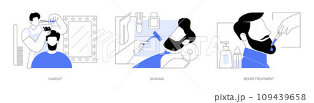 Barbershop isolated cartoon vector illustrations se 109439658