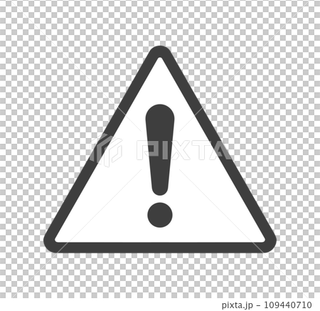 Simple black warning mark 109440710
