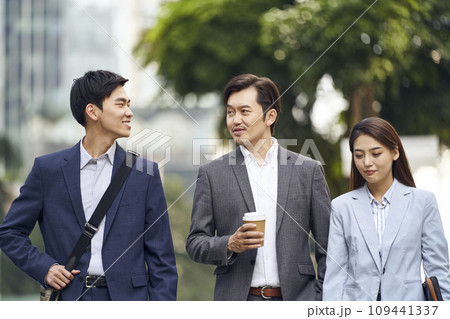 asian business people walking on street asian business people walking on street 109441337