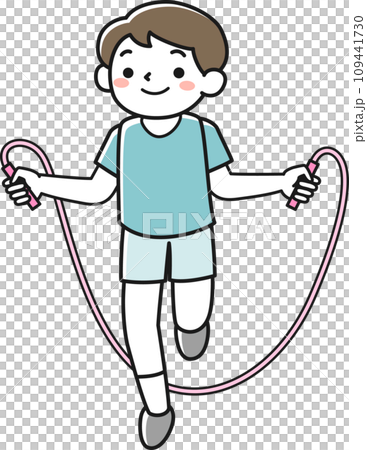 一個跳繩的男孩 一個跳繩的男孩 109441730