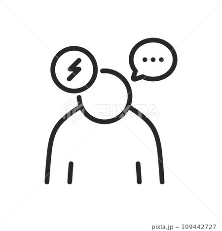 Multiple Sclerosis Icon. Thin Linear Symbol for MS Awareness, Neurological Health, and Autoimmune Disorder Education. Isolated Outline Vector Sign. 109442727