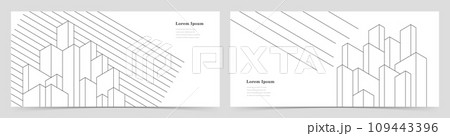 幾何学 抽象 建築 テクノロジー ビジネス 背景 セット 幾何学 抽象 建築 テクノロジー ビジネス 背景 セット 109443396