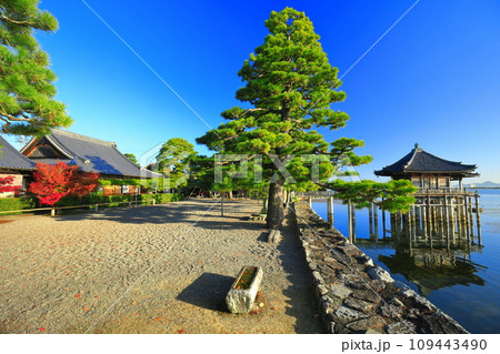 【滋賀県】快晴の浮御堂(満月寺) 【滋賀県】快晴の浮御堂(満月寺) 109443490
