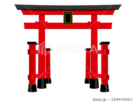 赤い両部鳥居 109444001