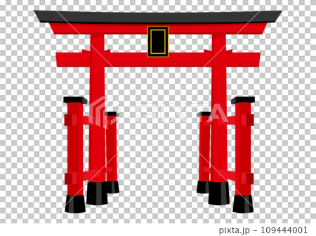 赤い両部鳥居 109444001