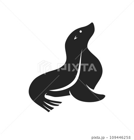 Sea Lion Logo template Isolated. Brand Identity. Icon Abstract Vector graphic Sea Lion Logo template Isolated. Brand Identity. Icon Abstract Vector graphic 109446258