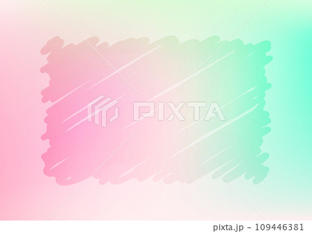 手書きの塗りフレーム。ファンシーなグラデーション背景。 手書きの塗りフレーム。ファンシーなグラデーション背景。 109446381