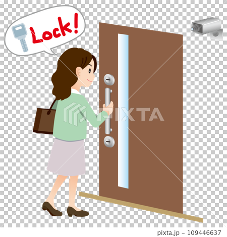 防犯イラスト05 109446637