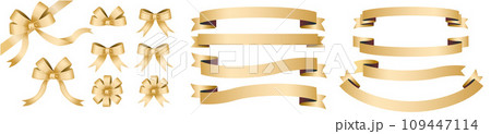 ribbon icon collection illustration vector 109447114
