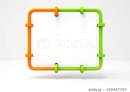 Abstract high tech border, futuristic technology background, Generative AI 109447397