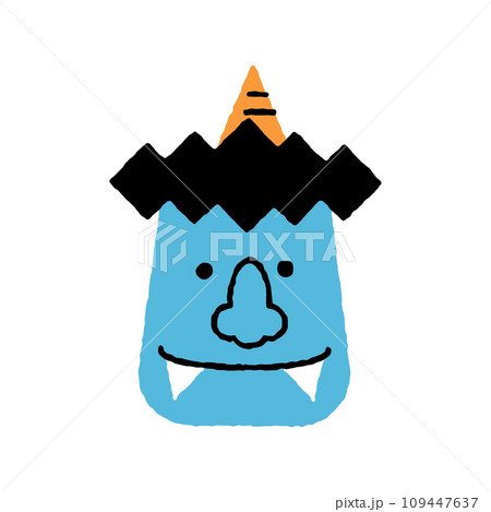 節分　青鬼　イラスト素材 109447637