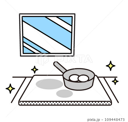 シンプルなイラスト　家電や調理器具　IHコンロ 109448473