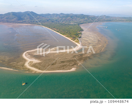 Beautiful seacoast view at open sea in summer season,Nature Environment and Travel background Beautiful seacoast view at open sea in summer season,Nature Environment and Travel background 109448674