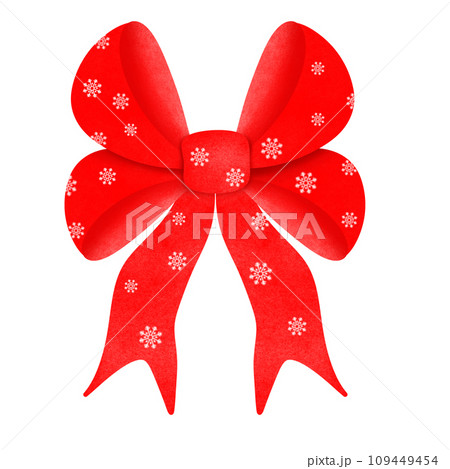 festive ribbon with bow 109449454