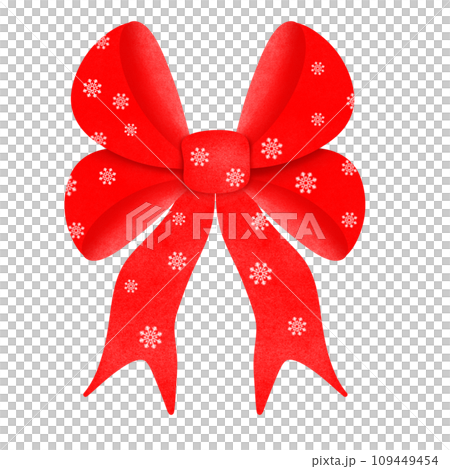 festive ribbon with bow 109449454