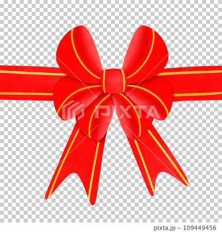 festive ribbon with bow 109449456
